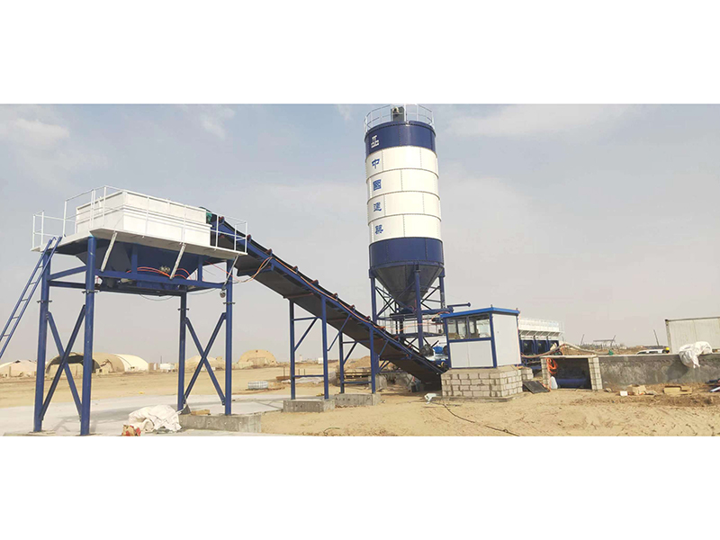 WDJ800型水穩(wěn)拌合站配立式水泥倉