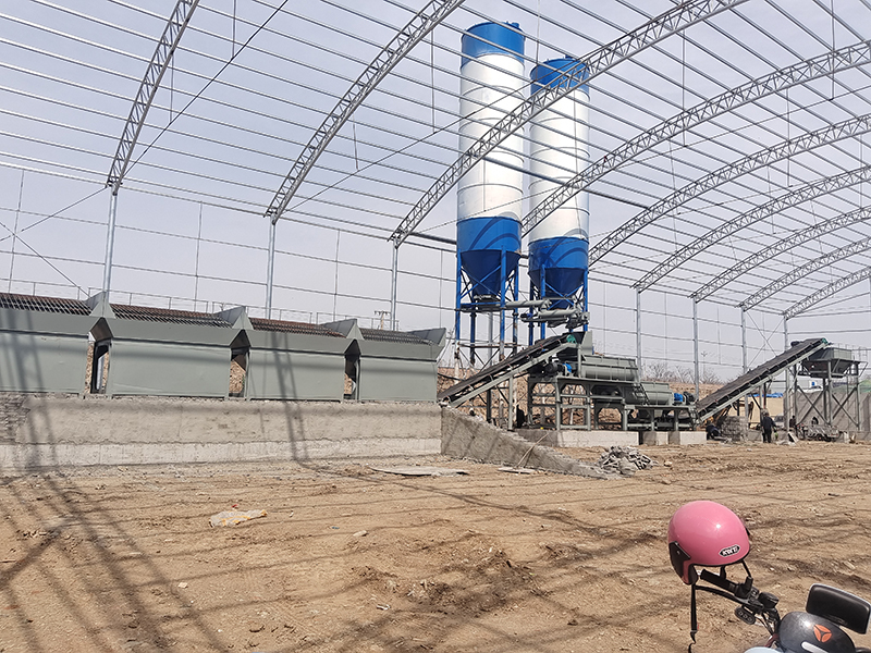 WDJ600型疊加式二次攪拌水穩(wěn)拌合站