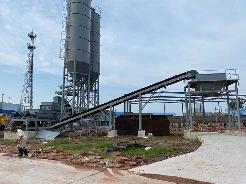 WDJ500型疊加式二次攪拌穩(wěn)定土拌和站